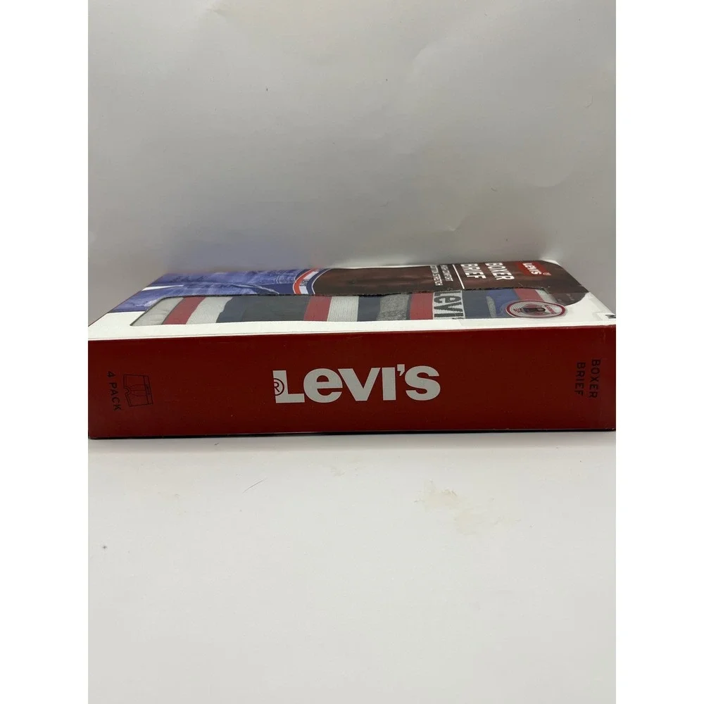 Levis Mens Boxer Briefs‎ 4-Pack Medium Underwear Cotton Stretch Colors Assorted